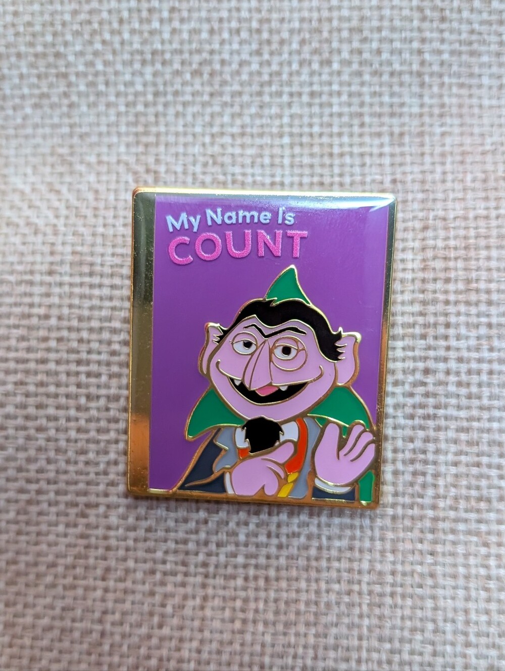 Loungefly Sesame Street Pin My Name Is The Count von count